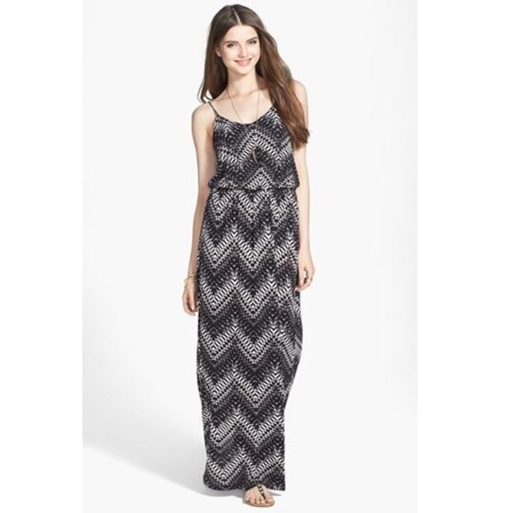 Lush Aztec Knit Maxi Dress